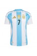 Argentina Rodrigo De Paul #7 Fotballdrakt Hjemme Klær Copa America 2024 Korte ermer